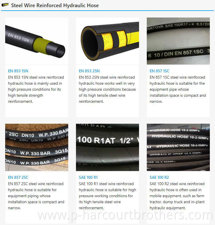 En856/Din 4Sp,4Sh High Pressure Rubber Hose Fittings Applied To The General Mining Equipment